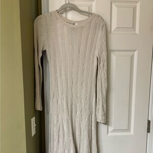 H&M cream midi dress
